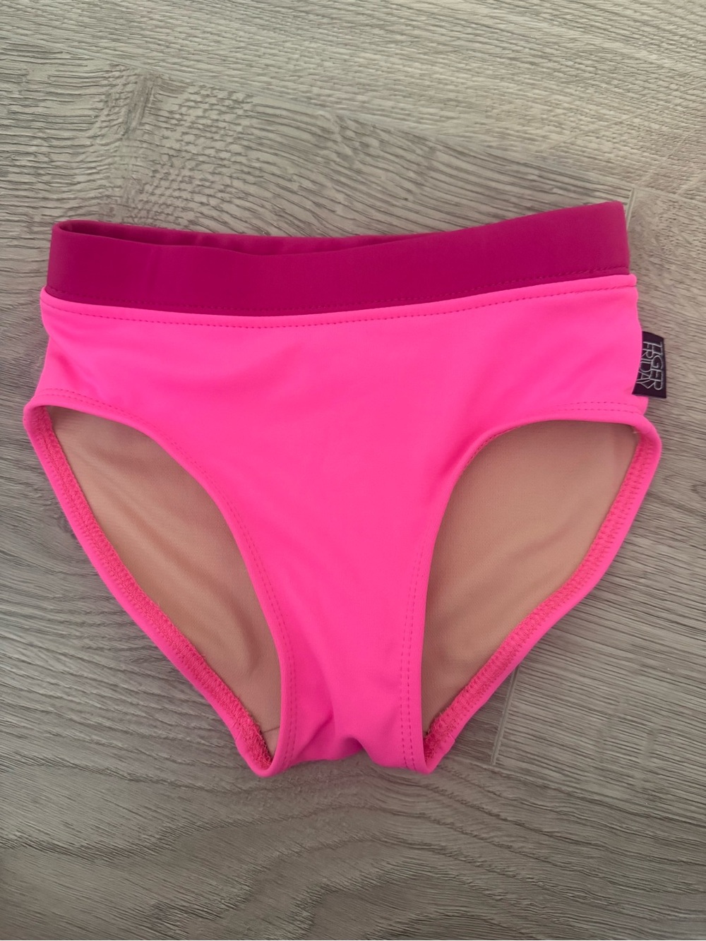 Tiger Friday Girls' Hot Pink Trunks with Magenta Waistband - SIZE 5/6 - NEW